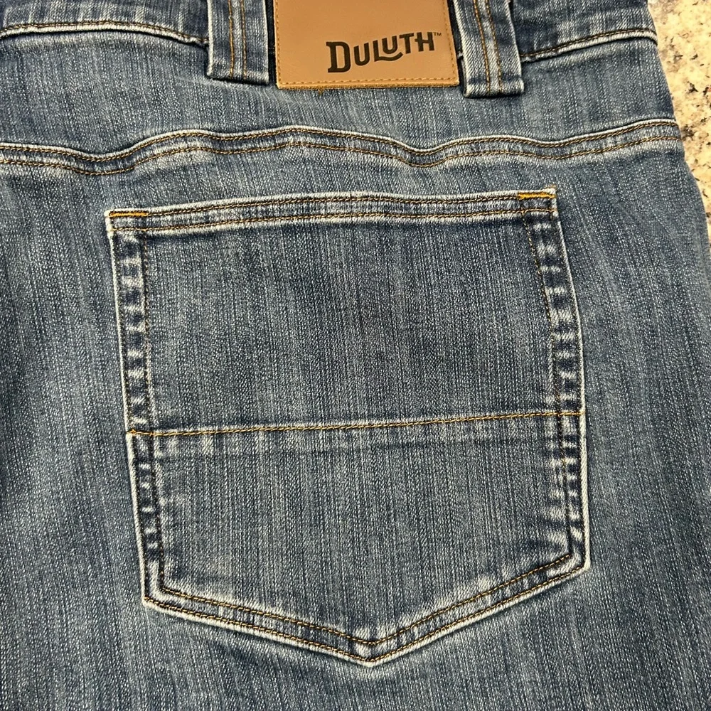 Duluth Trading Co‎ Men's  Relaxed Straight-Leg Ballroom Double Flex Jeans 46x30